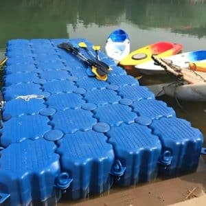 Понтон модульный 200х350 (модули плавучести 50х50х40 - 28 штук) с якорем-кошкой 6 кг